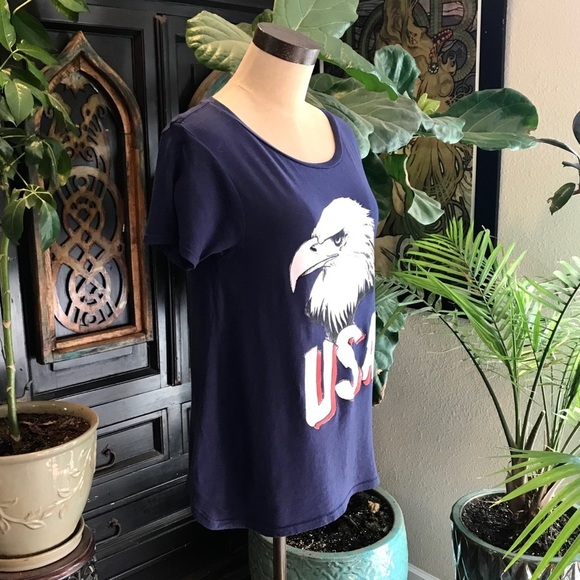 Wildfox graphic navy t-shirt U.S.A. - Picture 4 of 7